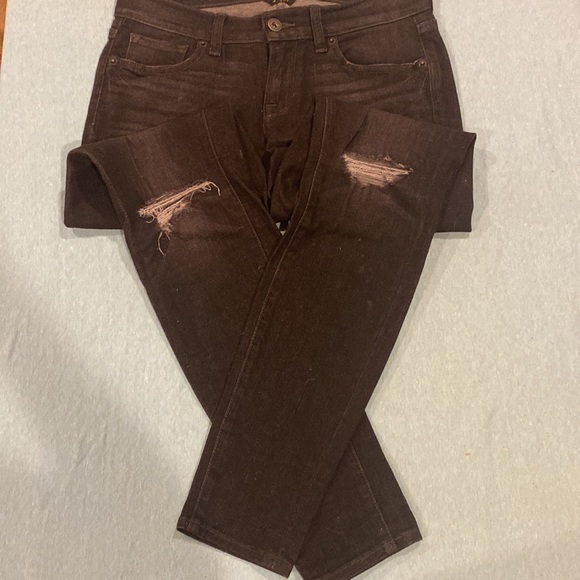 Lucky Brand 4/27 Black Ripped Jeans - Picture 5 of 7